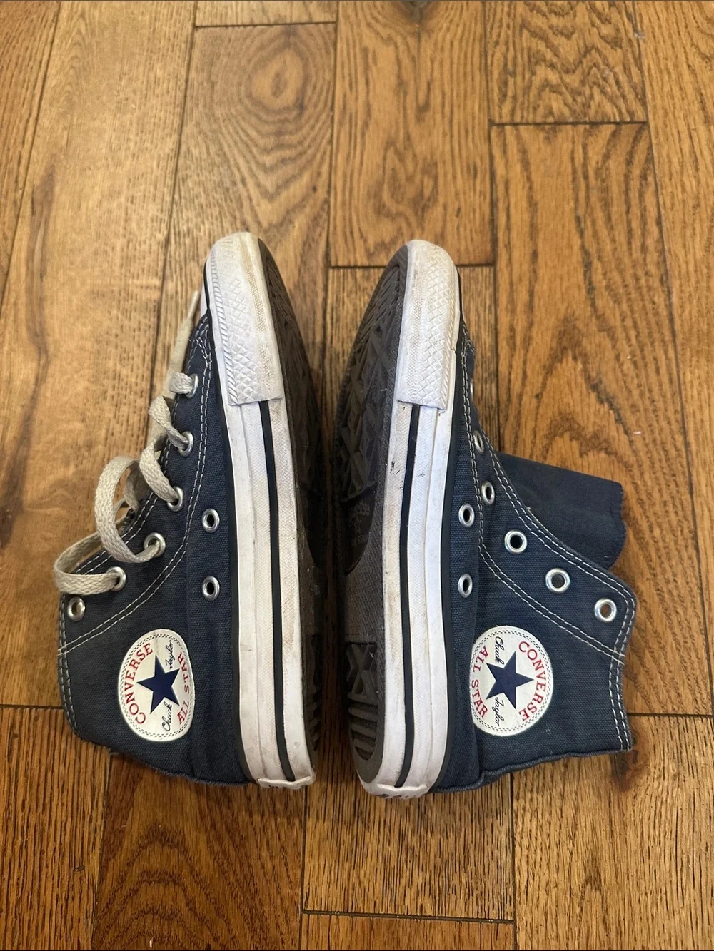 Converse Kids Navy Blue Canvas High-Top Sneakers